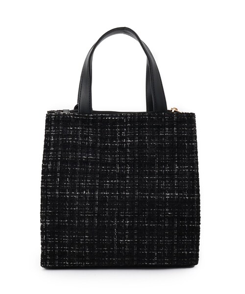 ITS'DEMO（イッツデモ）の「◆ツイードタッセルミニトート（ハンドバッグ・レディース・ベージュ/グレー/ブラック・00）」の21枚目の写真