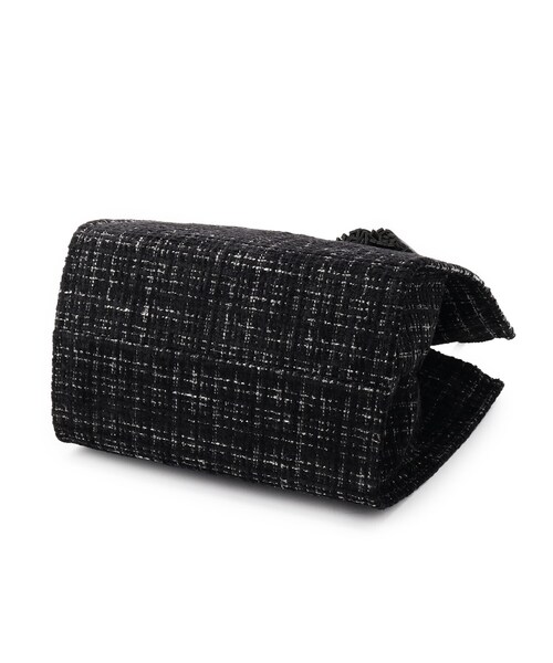 ITS'DEMO（イッツデモ）の「◆ツイードタッセルミニトート（ハンドバッグ・レディース・ベージュ/グレー/ブラック・00）」の22枚目の写真