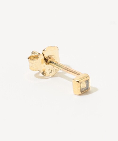 METIER(メティエ)の「Metier Mini Bezel Set Princess Gemstone Studs 片耳ピアス(ピアス(片耳用)・レディース・ホワイト・FREE)」の3枚目の写真