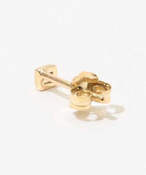 METIER(メティエ)の「Metier Mini Bezel Set Princess Gemstone Studs 片耳ピアス(ピアス(片耳用)・レディース・ホワイト・FREE)」の4枚目の写真