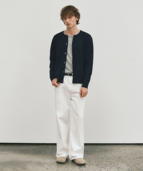 WEDNESDAY OASIS(ウェンズデーオアシス)の「クラシックコットンスティッチパンツ_IVORY(W25-PT27)(その他パンツ・メンズ・アイボリー・MEDIUM/LARGE)」の2枚目の写真