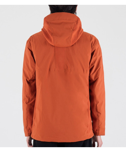 BUTTON SEOUL（ボタンソウル）の「[ダックダウン90/10] フリースミックスナイロンダックダウンハイキングジャケット (オレンジ)（ダウンジャケット/コート・メンズ・その他・MEDIUM/LARGE/X-LARGE）」の5枚目の写真