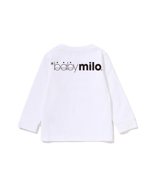 A BATHING APE（アベイシングエイプ）の「WINKING MILO FACE LS TEE（Tシャツ/カットソー・キッズ・ホワイト/グリーン/ブラック/オレンジ・80）」の5枚目の写真