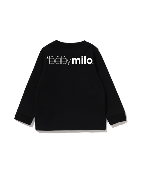 A BATHING APE（アベイシングエイプ）の「WINKING MILO FACE LS TEE（Tシャツ/カットソー・キッズ・ホワイト/グリーン/ブラック/オレンジ・80）」の6枚目の写真