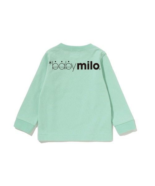 A BATHING APE（アベイシングエイプ）の「WINKING MILO FACE LS TEE（Tシャツ/カットソー・キッズ・ホワイト/グリーン/ブラック/オレンジ・80）」の7枚目の写真