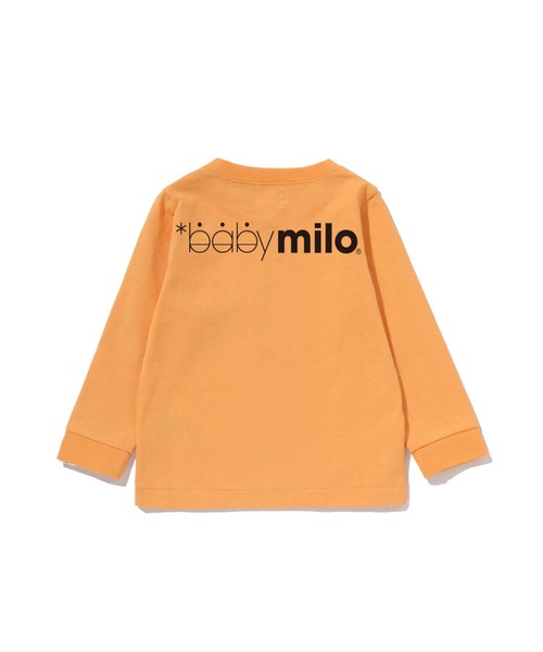 A BATHING APE（アベイシングエイプ）の「WINKING MILO FACE LS TEE（Tシャツ/カットソー・キッズ・ホワイト/グリーン/ブラック/オレンジ・80）」の9枚目の写真