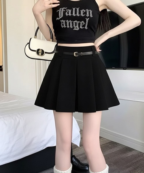 WESTSEA(ウエストシー)の「ベルト付き プリーツスカート ミニ(スカート・レディース・ホワイト/ブラック/グレー・L/M)」の10枚目の写真