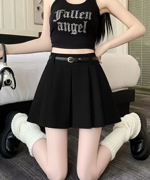WESTSEA(ウエストシー)の「ベルト付き プリーツスカート ミニ(スカート・レディース・ホワイト/ブラック/グレー・L/M)」の11枚目の写真