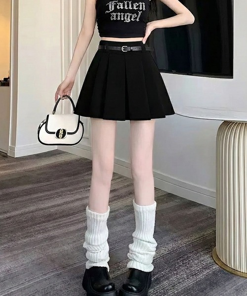 WESTSEA(ウエストシー)の「ベルト付き プリーツスカート ミニ(スカート・レディース・ホワイト/ブラック/グレー・L/M)」の12枚目の写真