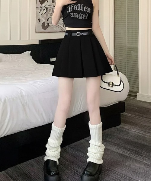 WESTSEA(ウエストシー)の「ベルト付き プリーツスカート ミニ(スカート・レディース・ホワイト/ブラック/グレー・L/M)」の13枚目の写真