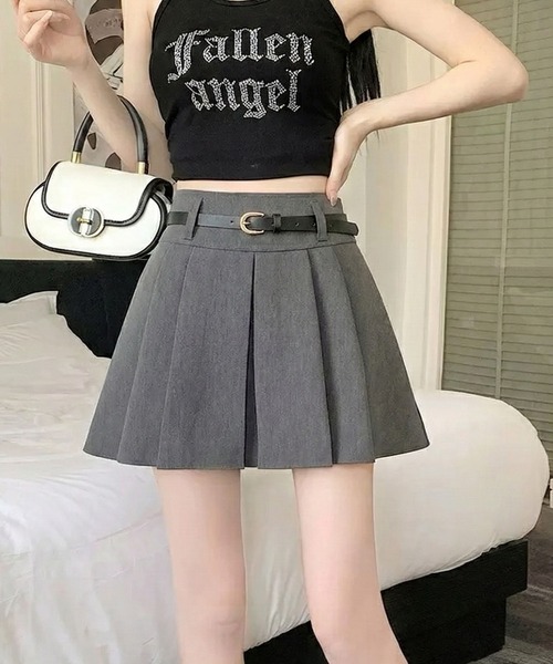 WESTSEA(ウエストシー)の「ベルト付き プリーツスカート ミニ(スカート・レディース・ホワイト/ブラック/グレー・L/M)」の18枚目の写真
