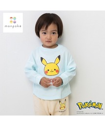 monpoke（モンポケ）の「monpoke モンポケ 長袖Ｔシャツ ワッフル ピカチュウ（Tシャツ/カットソー）」