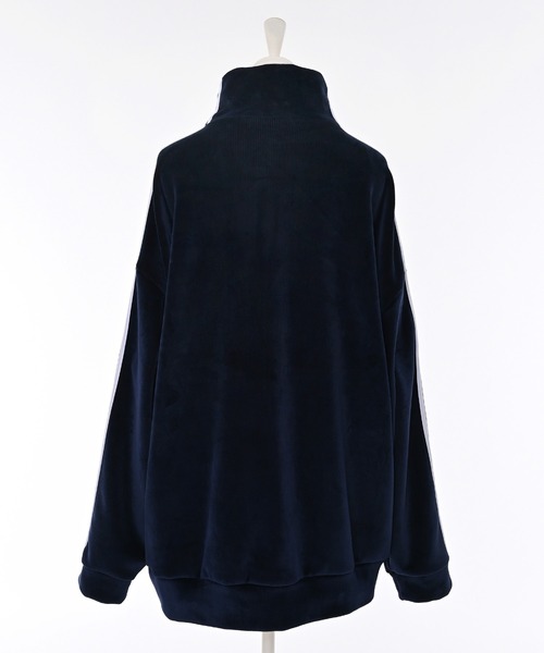 Narcissus（ナルシス）の「【ユニセックスデザイン】 ラインベロアジャージ/裏起毛（その他アウター・レディース・ボルドー/ネイビー・FREE）」の12枚目の写真