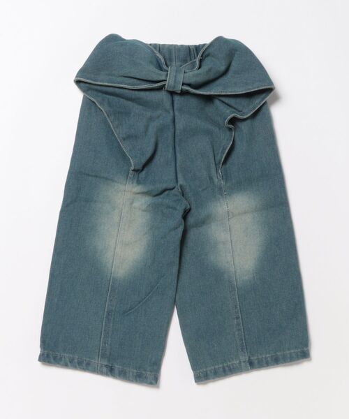 aimoha（アイモハ）の「【aimoha-KIDS-】キッズ　デニムリボンワイドパンツ（デニムパンツ・キッズ・ブルー・130/140/110/100/90/120）」の5枚目の写真