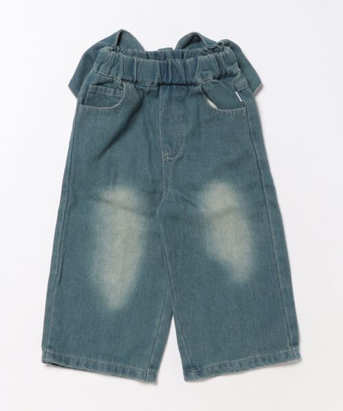 aimoha（アイモハ）の「【aimoha-KIDS-】キッズ　デニムリボンワイドパンツ（デニムパンツ・キッズ・ブルー・130/140/110/100/90/120）」の6枚目の写真