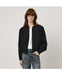 LMOOD（エルムード）の「Groove Cupro Blue Jacket Black（MA-1・メンズ）」