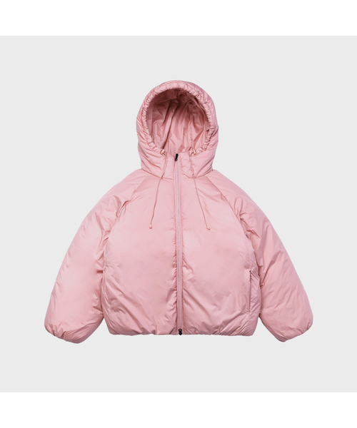 セール】アクティブシームレスプファージャケットピンク（ダウン