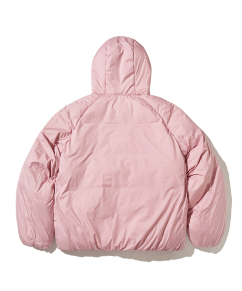 アクティブシームレスプファージャケットピンク（ダウンジャケット