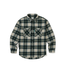 [Mmlg] PLAID FLANNEL SHIRT (BLACK)