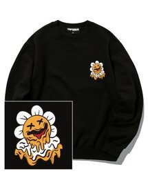 TRIPSHION（トリップション）の「MELTING DAISY LOGO Crew Neck - Black（スウェット）」
