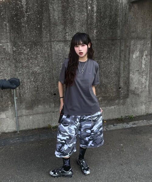 SLOW RECORD HOUSE(スローレコードハウス)の「カーペンター バミューダ ワイド カモパンツ_ホワイト(その他パンツ・レディース・その他・OS)」の13枚目の写真