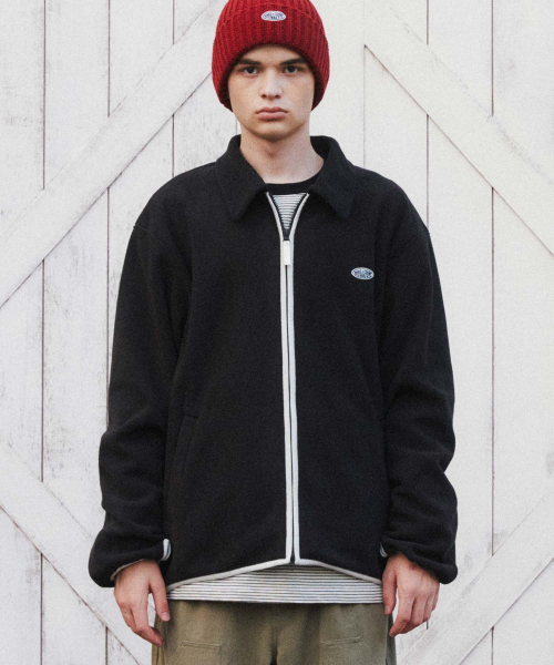 WMC(ダブリューエムシー)の「ソフトフリースジャケット_BLACK(その他アウター・メンズ・ブラック・SMALL/MEDIUM/LARGE)」の1枚目の写真