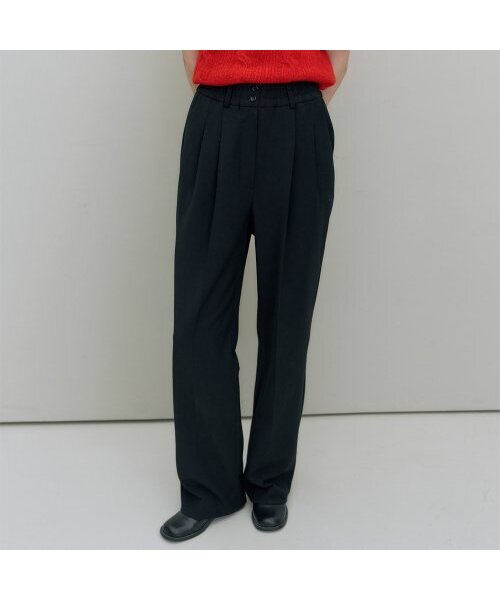 LENUEE(ルヌイ)の「Wool buttoned banding pants - Black(その他パンツ・レディース・その他・MEDIUM)」の1枚目の写真