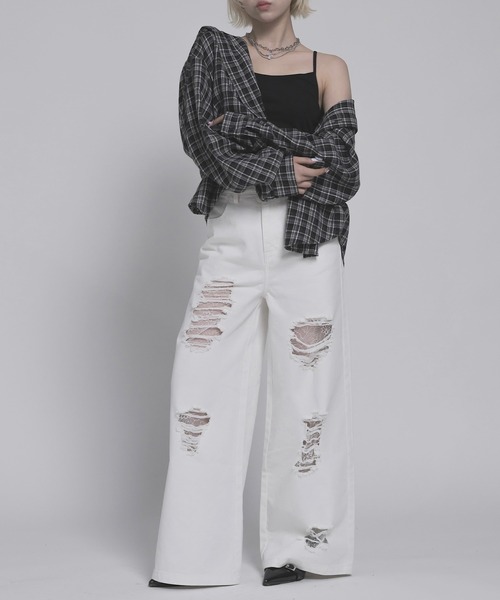 17HR（セブンティーンアワーズ）の「フード付きチェックシャツ（シャツ/ブラウス・レディース・ブラック/ブラウン・FREE）」の18枚目の写真