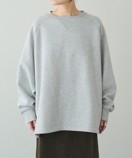 PUAL CE CIN（ピュアルセシン）の「裏起毛ポンチョスウェットプルオーバー（スウェット・レディース・ブラウン/グレー・FREE）」の19枚目の写真