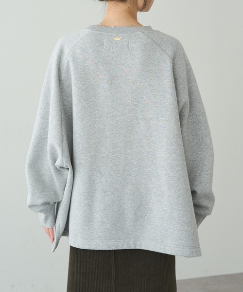 PUAL CE CIN（ピュアルセシン）の「裏起毛ポンチョスウェットプルオーバー（スウェット・レディース・ブラウン/グレー・FREE）」の17枚目の写真