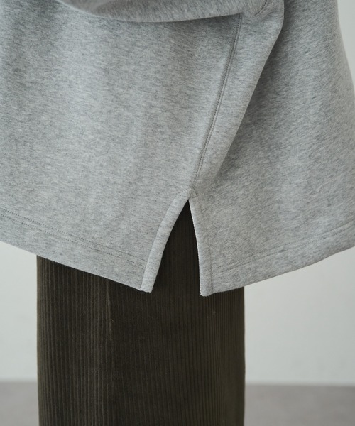 PUAL CE CIN（ピュアルセシン）の「裏起毛ポンチョスウェットプルオーバー（スウェット・レディース・ブラウン/グレー・FREE）」の12枚目の写真