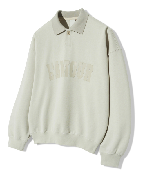 Diamond Layla(ダイアモンドレイラ)の「LAMOUR Matte Printing PK Sweatshirt T86 Antique Sand(ポロシャツ・レディース・その他・LARGE/MEDIUM)」の3枚目の写真
