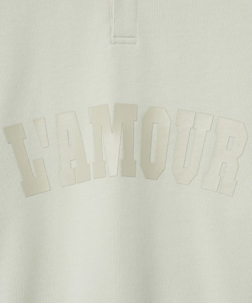Diamond Layla(ダイアモンドレイラ)の「LAMOUR Matte Printing PK Sweatshirt T86 Antique Sand(ポロシャツ・レディース・その他・LARGE/MEDIUM)」の5枚目の写真