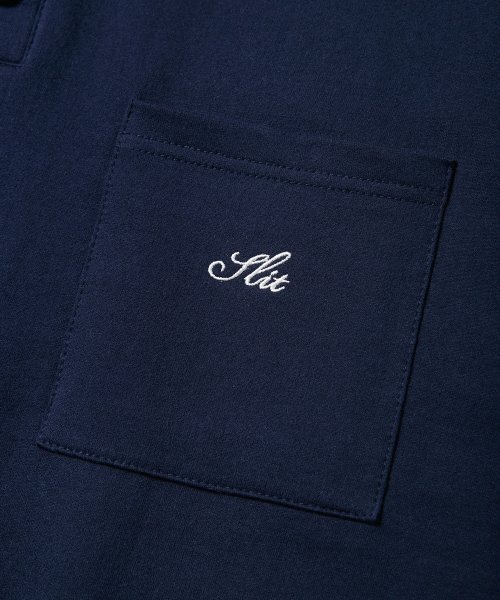 SLIT STUDIO(エスリットスタジオ)の「ボタンカラーPKスウェットシャツネイビー(ポロシャツ・メンズ・その他・MEDIUM/LARGE/X-LARGE/SMALL)」の3枚目の写真