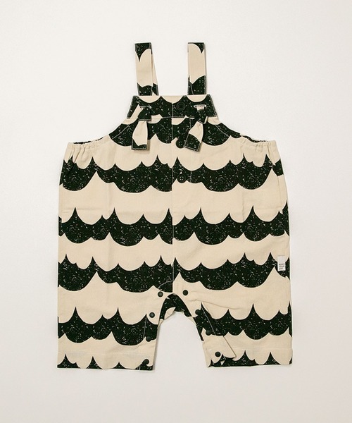 MAKE YOUR DAY（メイクユアデイ）の「なみなみ柄ベビーオール（その他ベビーウェア・キッズ・ブラック/イエロー・70/80）」の3枚目の写真