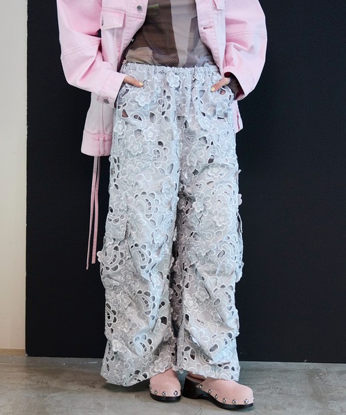 メゾンスペシャル　カットオフフラワースノーパンツ Cut-Off Flower Pants/カットオフフラワースノーパンツ（その他パンツ