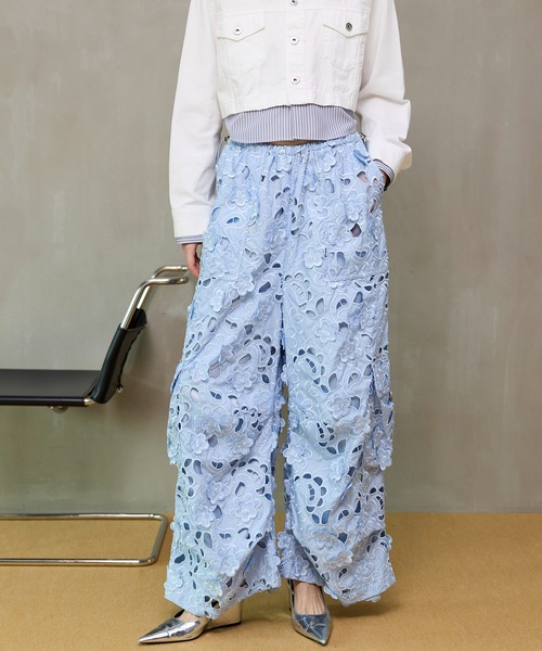 MAISON SPECIAL カットオフフラワースノーパンツ メゾンスペシャル Cut-Off Flower Pants/カットオフフラワースノーパンツ（その他パンツ