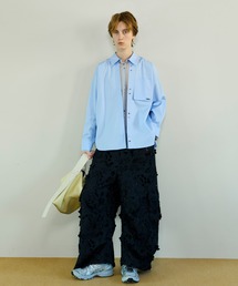 Tulle Distressed Denim Pants/チュールダメージデニム【MAISON