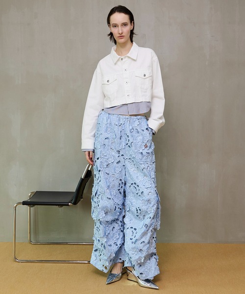 2026SPRING PRE-ORDER】Cut-Off Flower Pants/カットオフフラワー