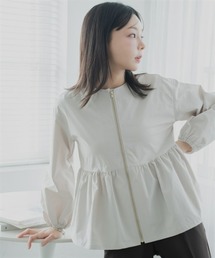 Petitjo（プッチージョ）の「小さいサイズ　ヘムフレアノーカラージャケット　低身長さん・小柄女性（その他アウター）」