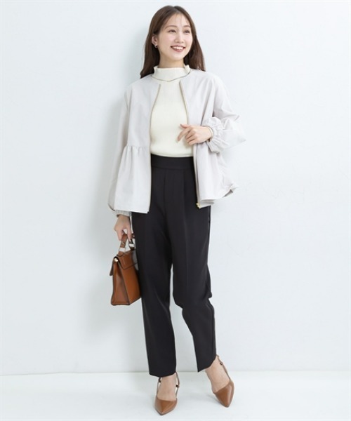 Petitjo（プッチージョ）の「小さいサイズ　ヘムフレアノーカラージャケット　低身長さん・小柄女性（その他アウター・レディース・ブラック/ベージュ・PS/PSS/PL/PM）」の21枚目の写真