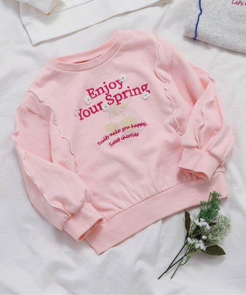 WEB限定】刺繍カレッジロゴ メロウトレーナー（スウェット）｜apres