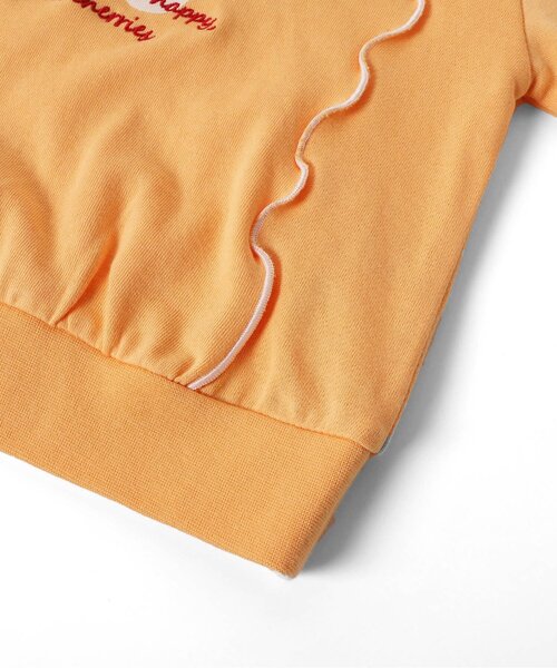 apres les cours(アプレレクール)の「【WEB限定】刺繍カレッジロゴ メロウトレーナー(スウェット・キッズ・ライトグレー/ピンク/オフホワイト/オレンジ・100/90/80/140/130/120/110)」の13枚目の写真