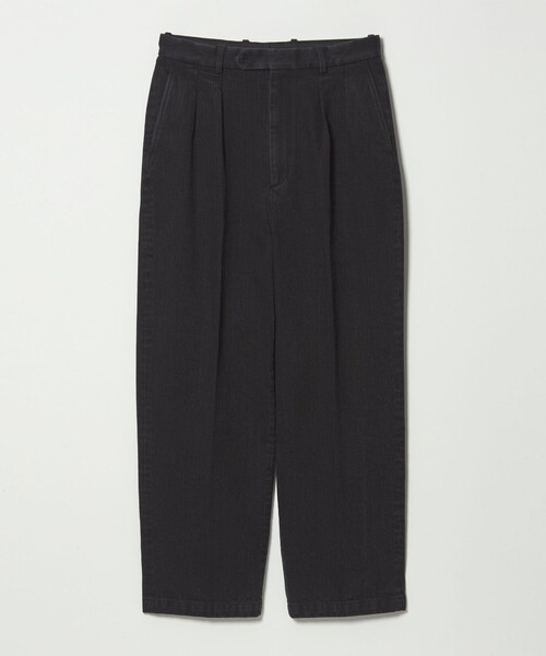 Steven Alan(スティーブンアラン)の「<Steven Alan> ヘリンボーン イン ツープリーツ ドレス トラウザーズⅡ(スラックス・メンズ・ブラック・S/M/L/XL)」の1枚目の写真