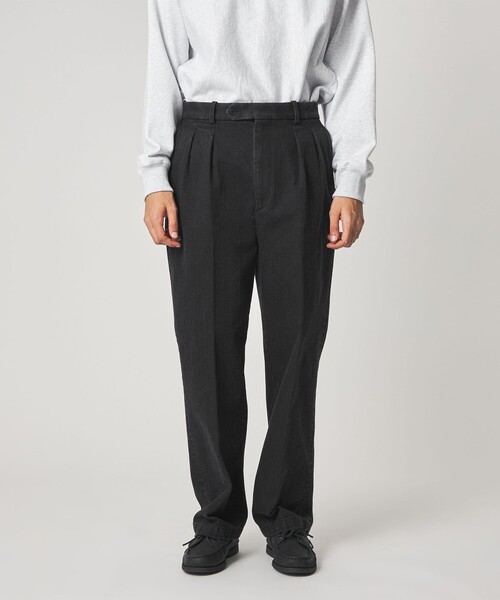 Steven Alan(スティーブンアラン)の「<Steven Alan> ヘリンボーン イン ツープリーツ ドレス トラウザーズⅡ(スラックス・メンズ・ブラック・S/M/L/XL)」の8枚目の写真