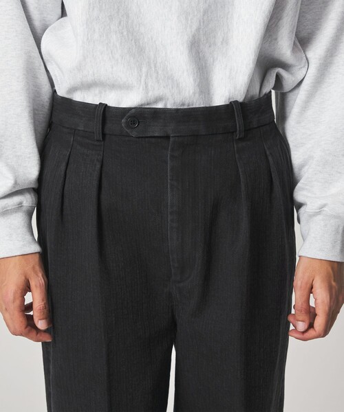 Steven Alan(スティーブンアラン)の「<Steven Alan> ヘリンボーン イン ツープリーツ ドレス トラウザーズⅡ(スラックス・メンズ・ブラック・S/M/L/XL)」の11枚目の写真