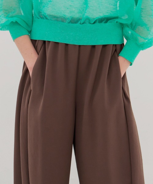 DRESSLAVE（ドレスレイブ）の「tuck bubble pants(タックバブルパンツ)（その他パンツ・レディース・ブラック/ブラウン・36/38）」の6枚目の写真