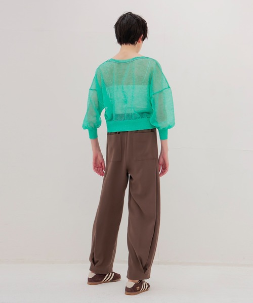 DRESSLAVE（ドレスレイブ）の「tuck bubble pants(タックバブルパンツ)（その他パンツ・レディース・ブラック/ブラウン・36/38）」の12枚目の写真