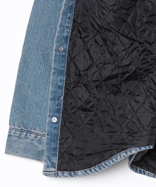 Calvin Klein（カルバン・クライン）の「デニムジャケット - キルテッドデニムシャツジャケット（デニムジャケット・メンズ・インディゴブルー・L/S/M）」の8枚目の写真