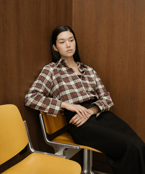 YOUNESS（ユニス）の「キャロルチェックシグネチャーシャツ（シャツ/ブラウス・レディース・その他・FREE）」の3枚目の写真